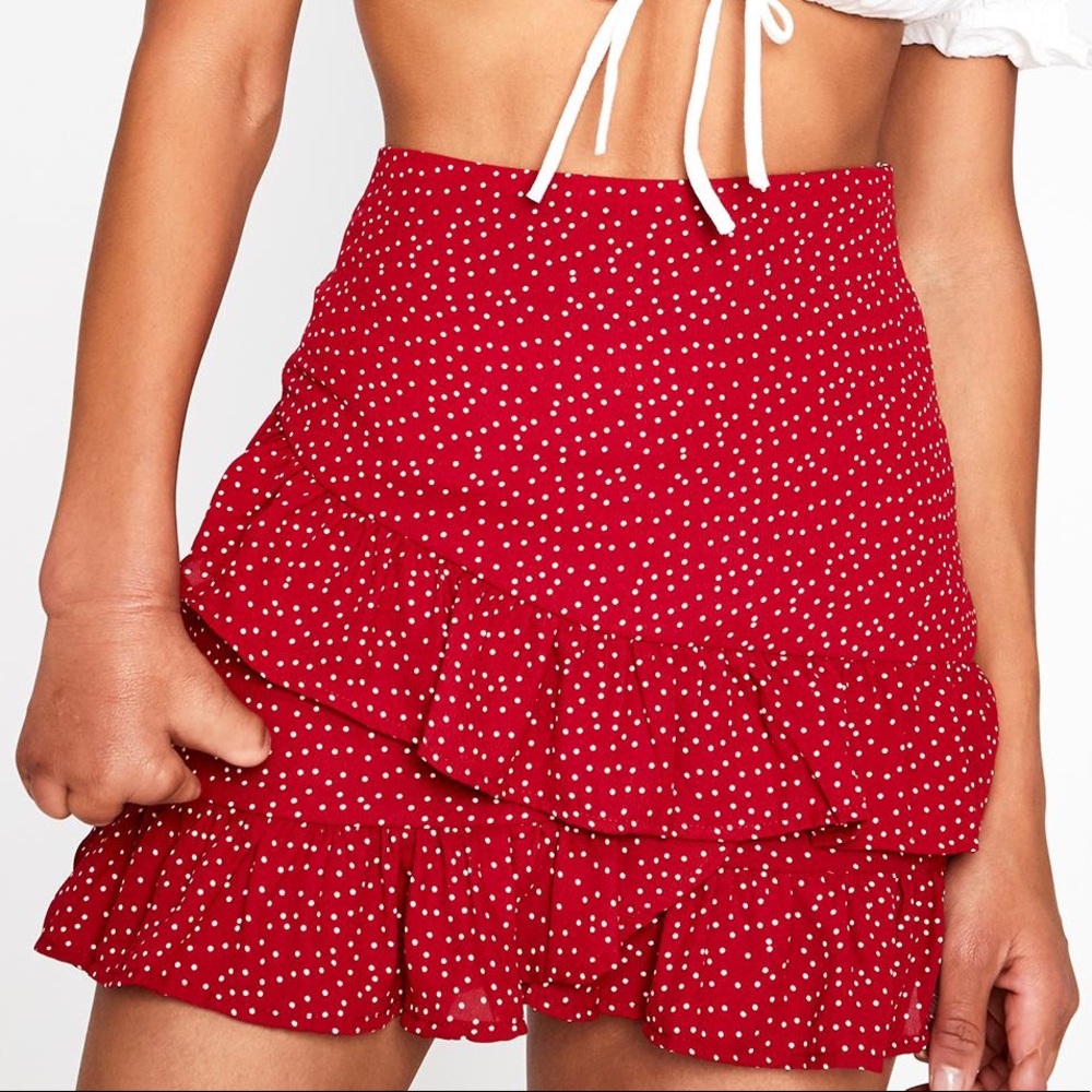 Red and white star skirt